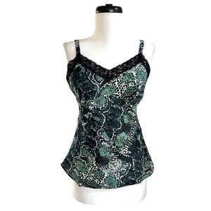 Vintage Chadwicks Y2K Babydoll Tank Top 4 Lace Trim Fairy Grunge Whimsigoth